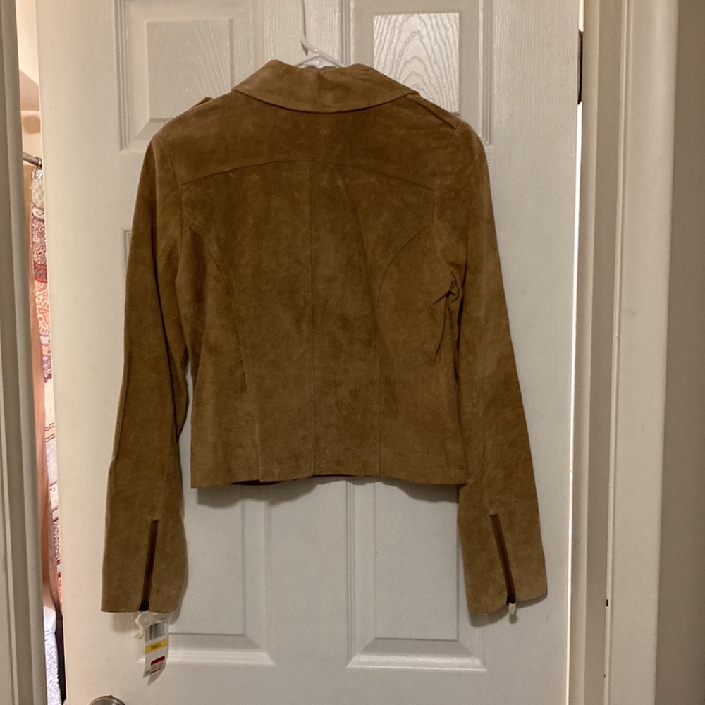 Tan suede jacket - Picture 4 of 5